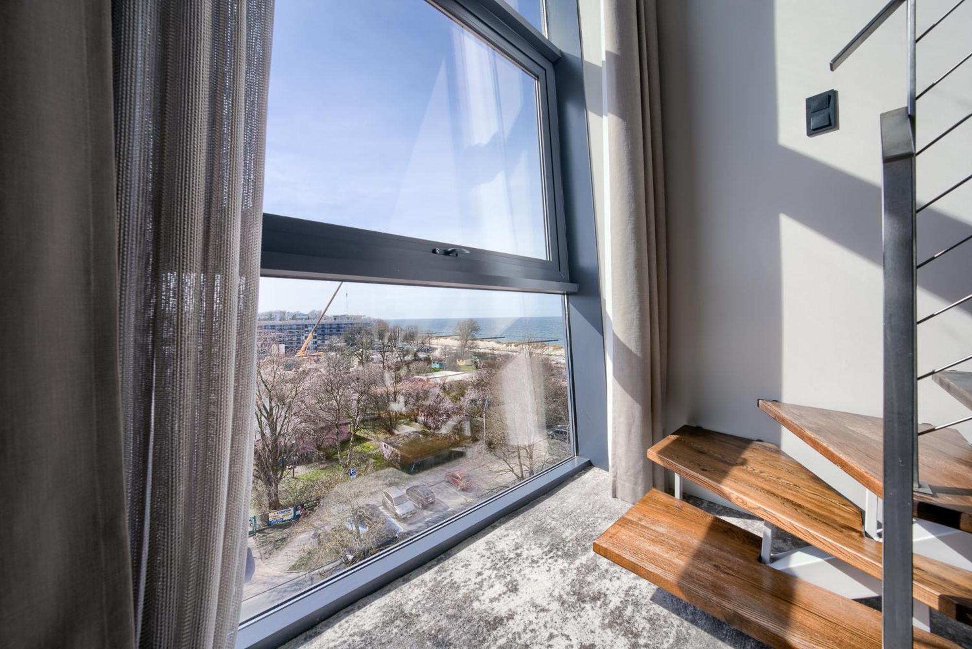 Apartamentyprzymorzu Marine***** Apartament Dwupoziomowy Z Widokiem Na Morze Kolobrzeg Dış mekan fotoğraf